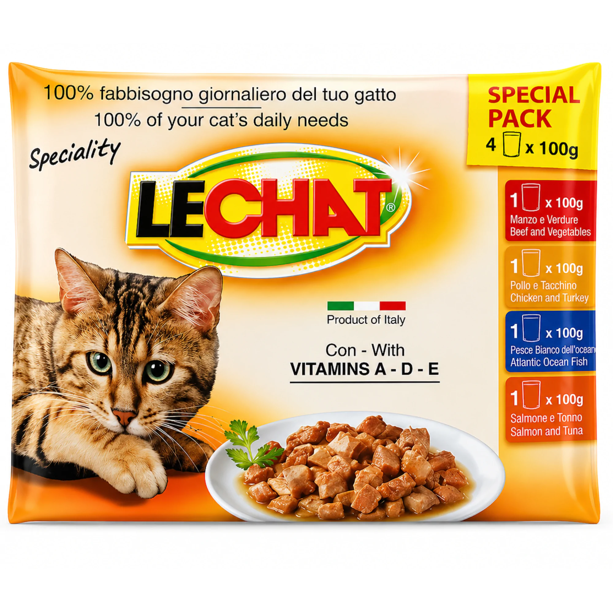 Lechat Pâtée Multipack – 4 Saveurs