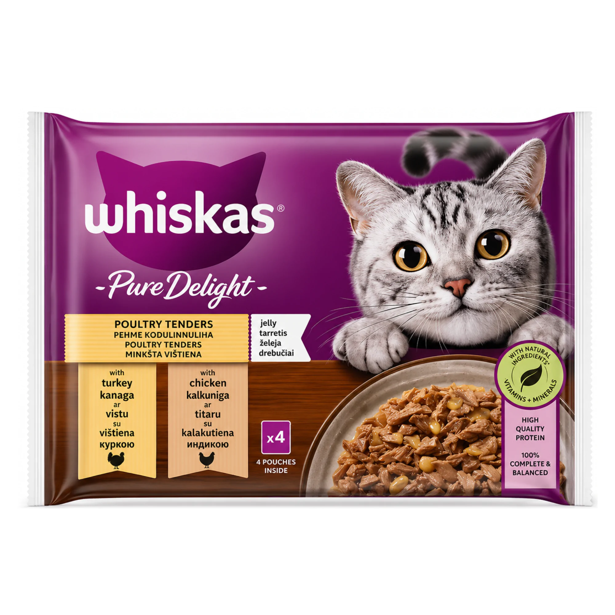 Whiskas Pure Delight – Émincés de Poulet en Gelée