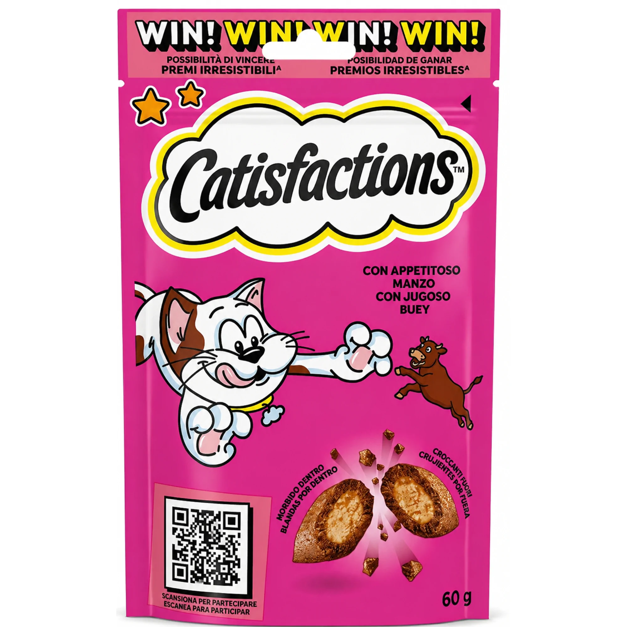 Catisfactions Friandises Croquantes au Bœuf