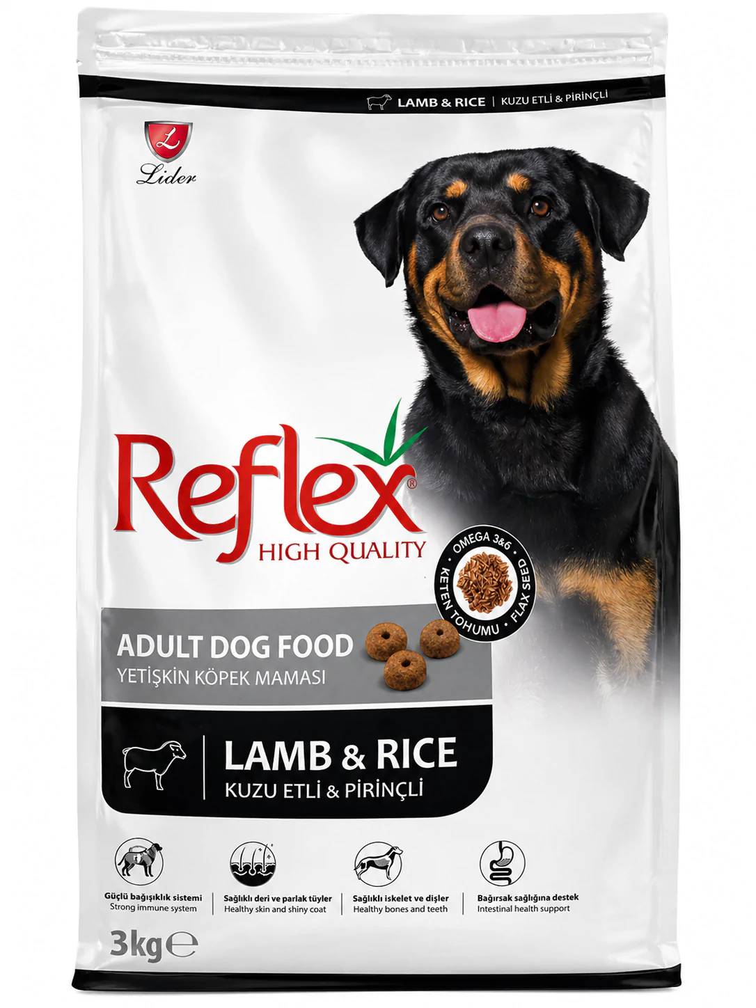 Reflex Adult Dog – Lamb & Rice (3kg)