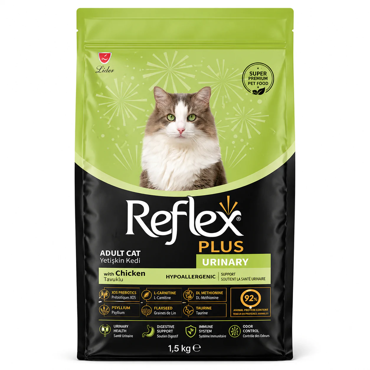 Reflex Plus Urinary Chat Adulte 1,5kg Poulet