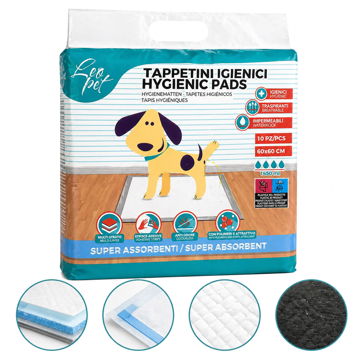 Tapis Hygiéniques Super Absorbants – 60x60 cm (10 pièces) – Image 3