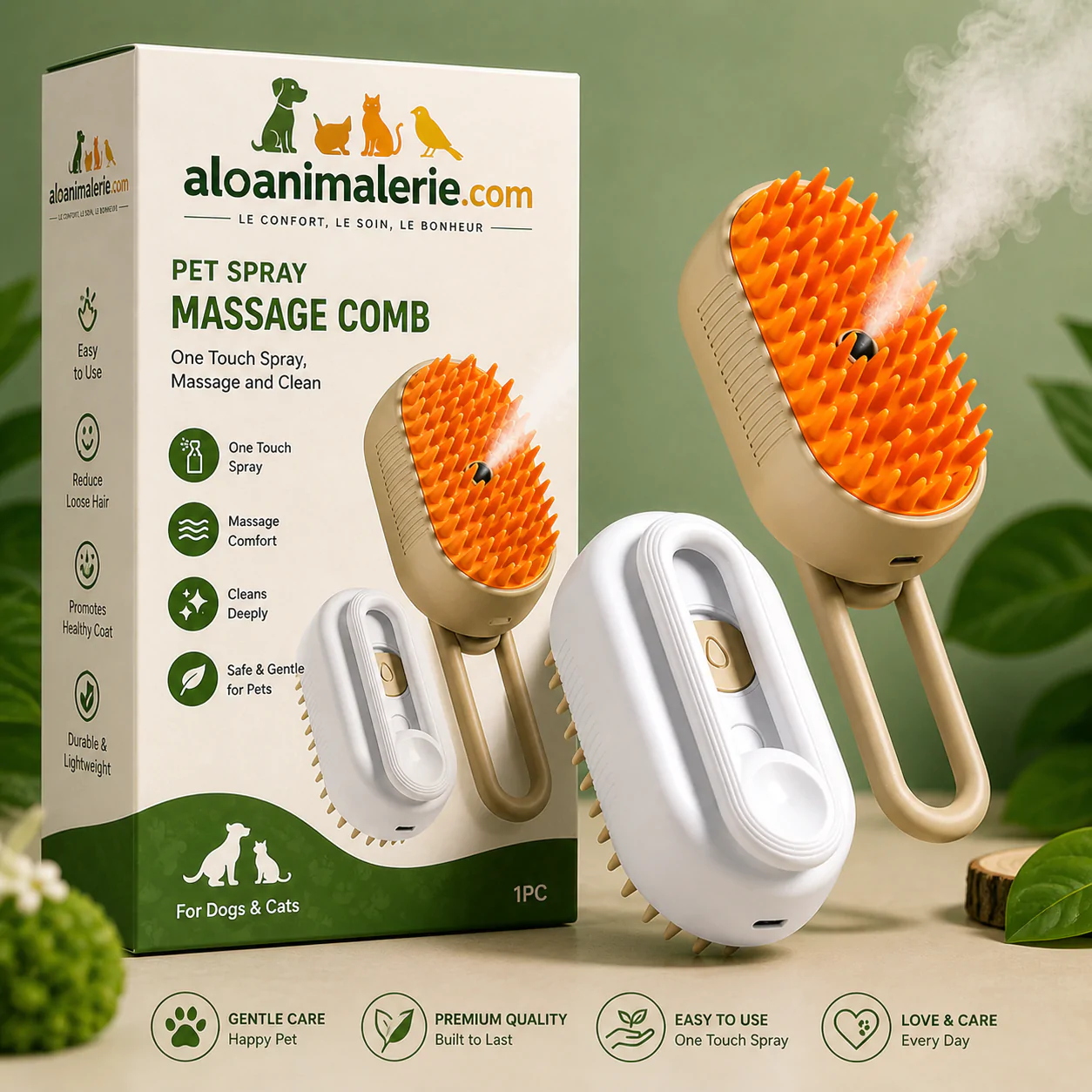 Brosse de Massage avec Spray Intégré – Image 2
