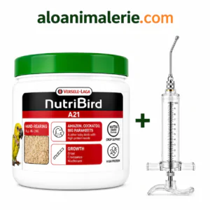 Pack NutriBird A21 + Seringue de Nourrissage | Aloanimalerie